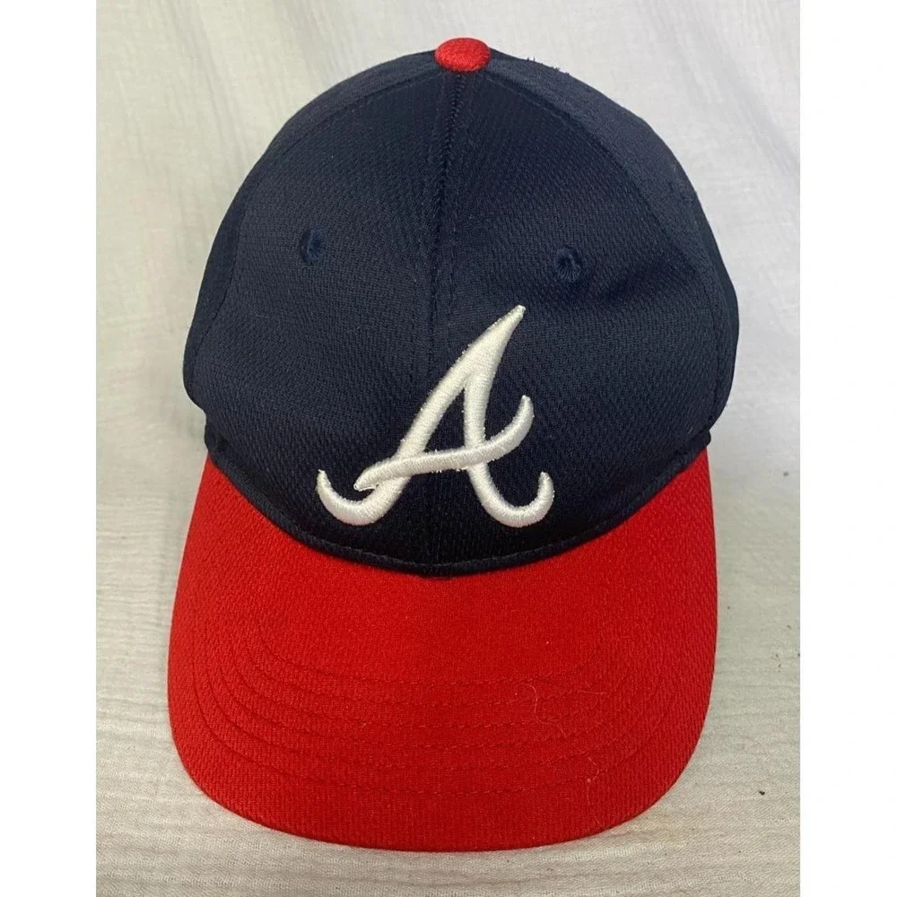 Youth Atlanta Braves Baseball Cap Red Blue MLB Official License by OC Sports